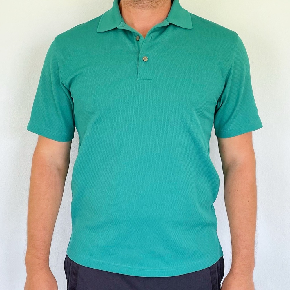 Grand Slam Golf men’s teal blue/green golf polo shirt size medium